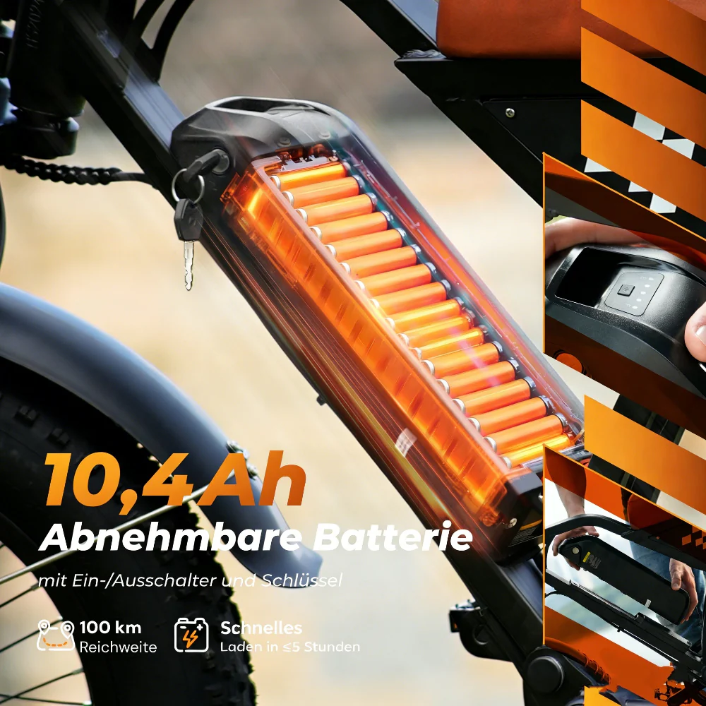 EB5 20″ Fat Tire E-Mountainbike - Image 4