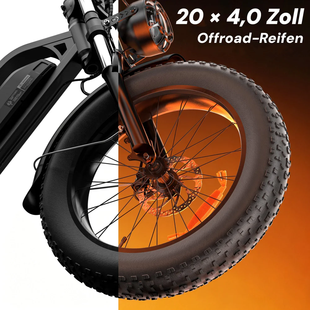 EB5 20″ Fat Tire E-Mountainbike - Image 5