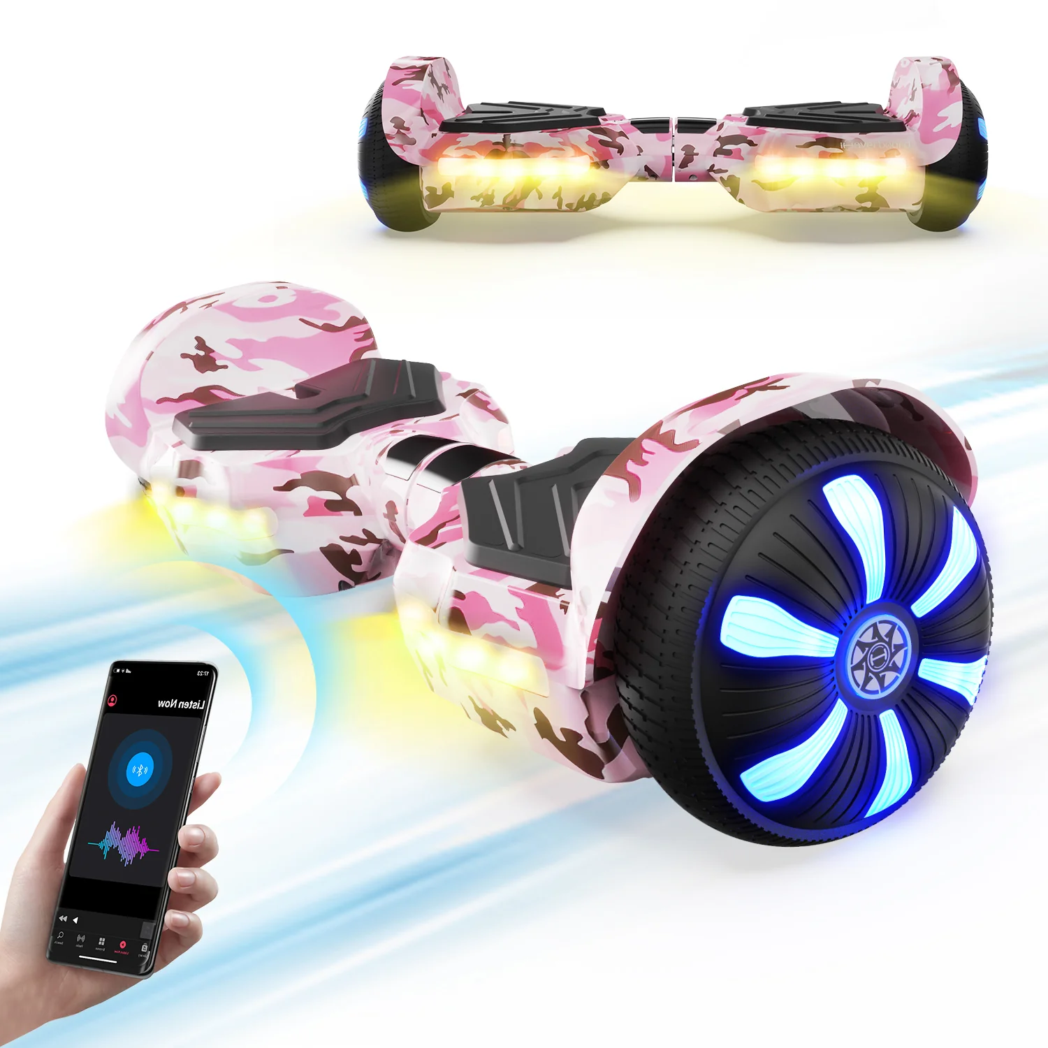 iHoverboard H2 Rosa Bluetooth Hoverboard 6.5" - Image 10