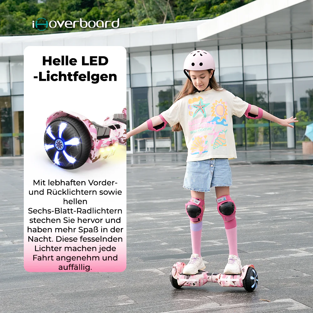 iHoverboard H2 Rosa Bluetooth Hoverboard 6.5" - Image 4