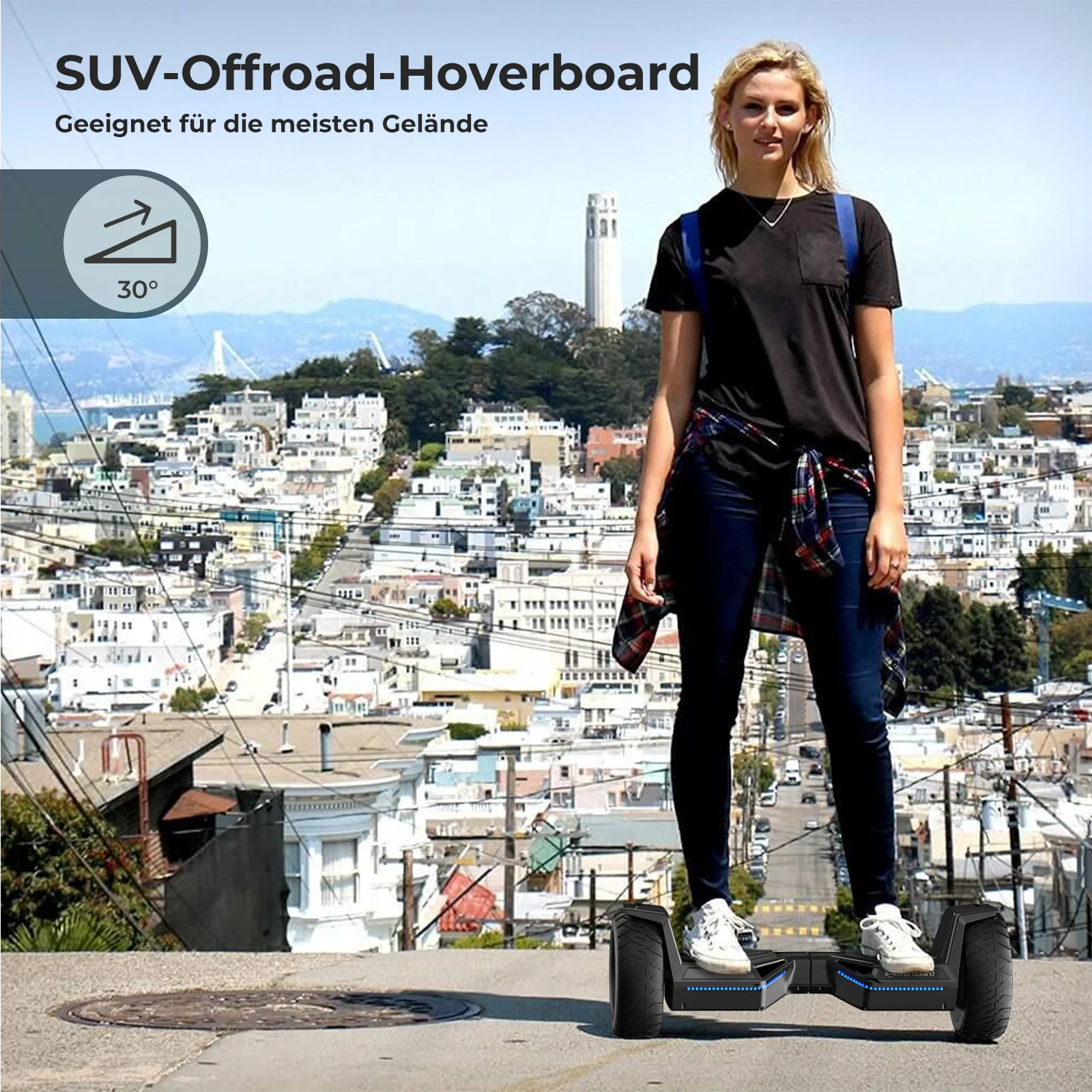 H8MAX/H8 LED Hoverboard Gelände 8.5" - Image 7