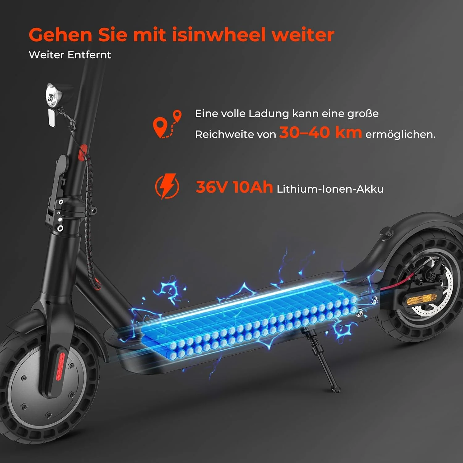 iScooter 500W 10" E9TMax E-Scooter Mit Straßenzulassung (ABE,eKFV) - Image 5