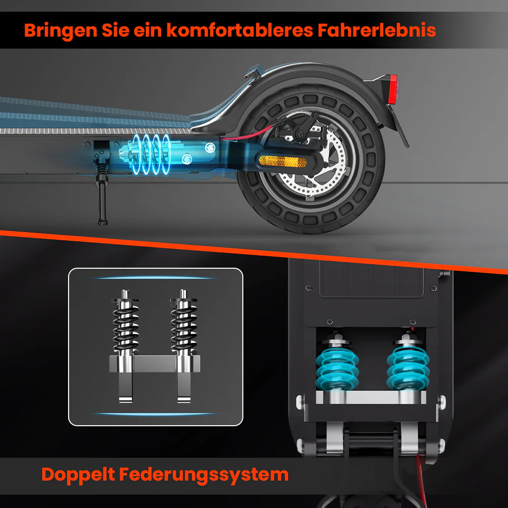 iScooter 500W 10" E9TMax E-Scooter Mit Straßenzulassung (ABE,eKFV) - Image 6