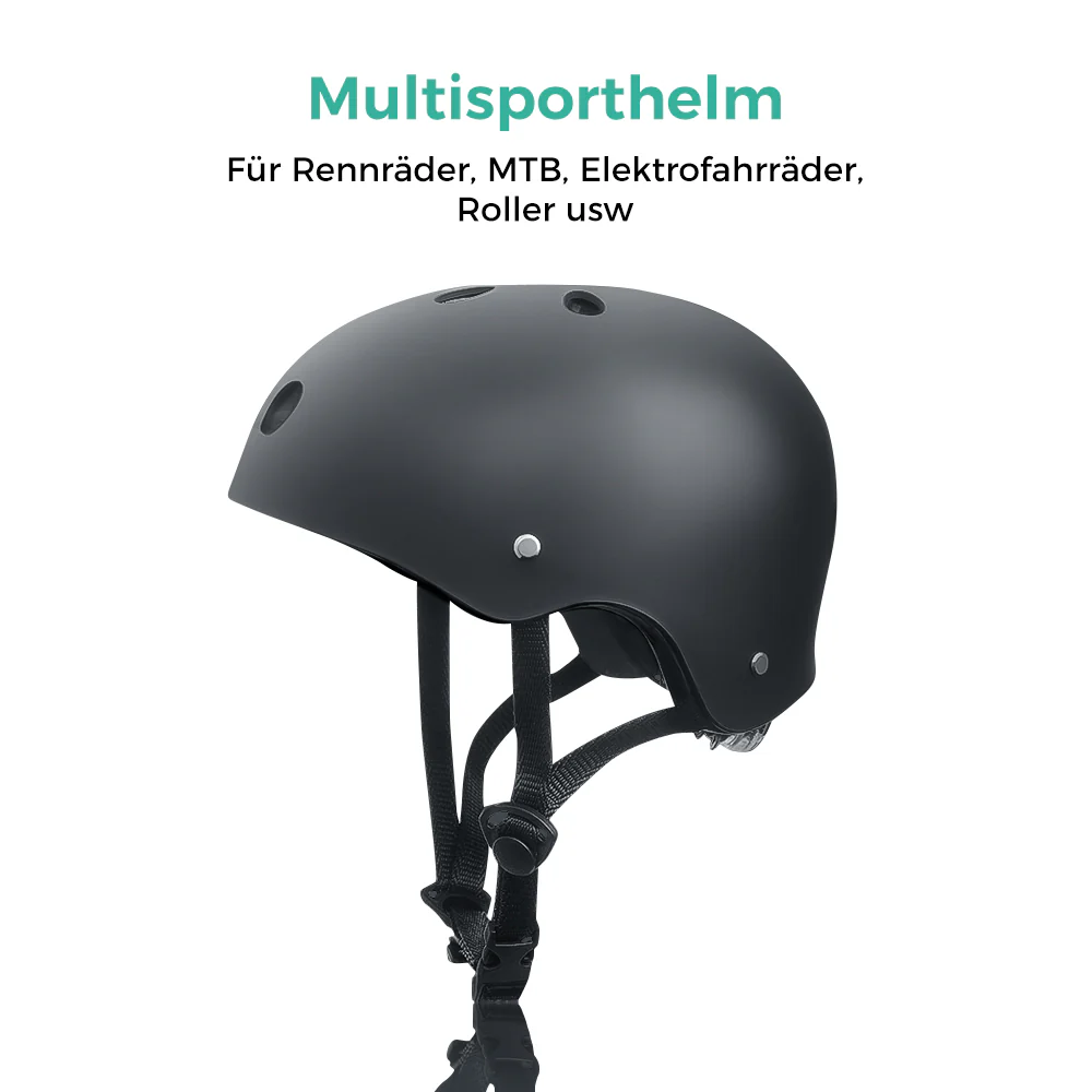 iScooter Helm mit mattierter PC-Schale und LED-Rücklicht - Image 6