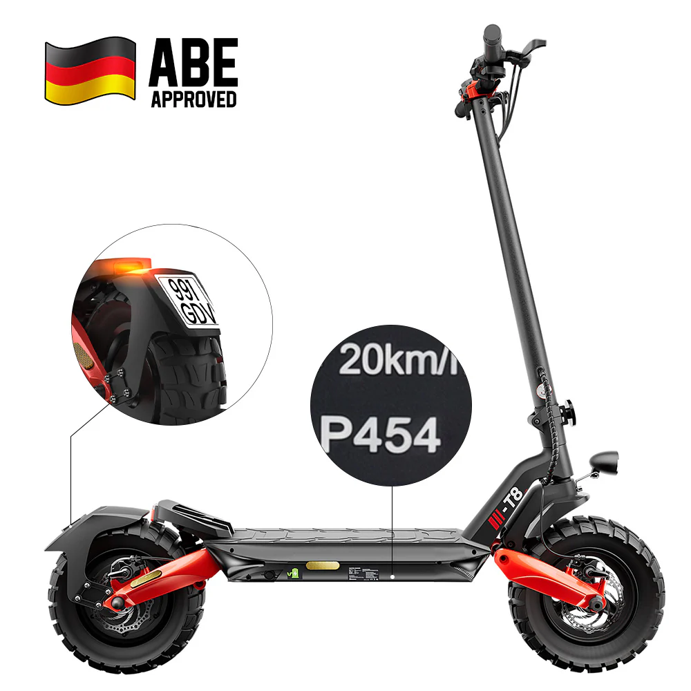 iScooter T8 Offroad E-Scooter Mit Straßenzulassung (ABE/eKFV) - Image 4