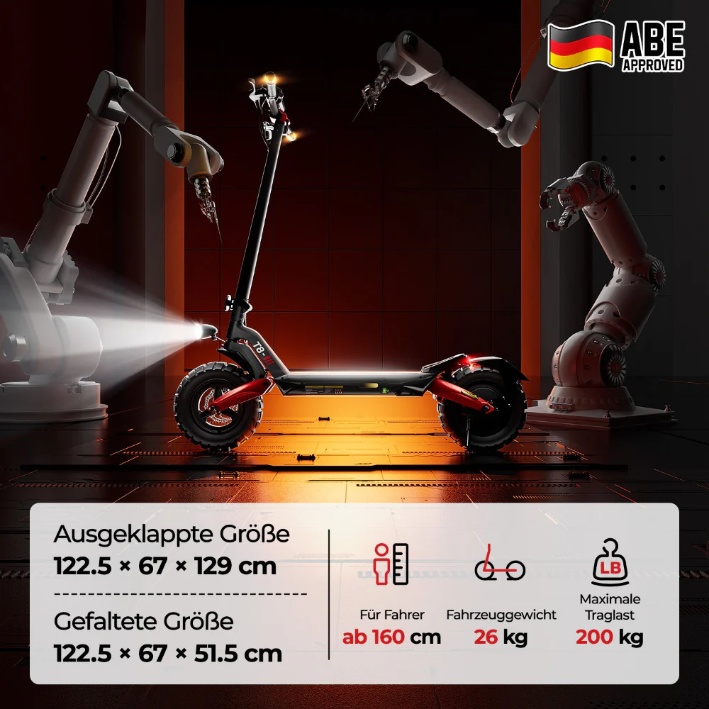 iScooter T8 Offroad E-Scooter Mit Straßenzulassung (ABE/eKFV) - Image 5