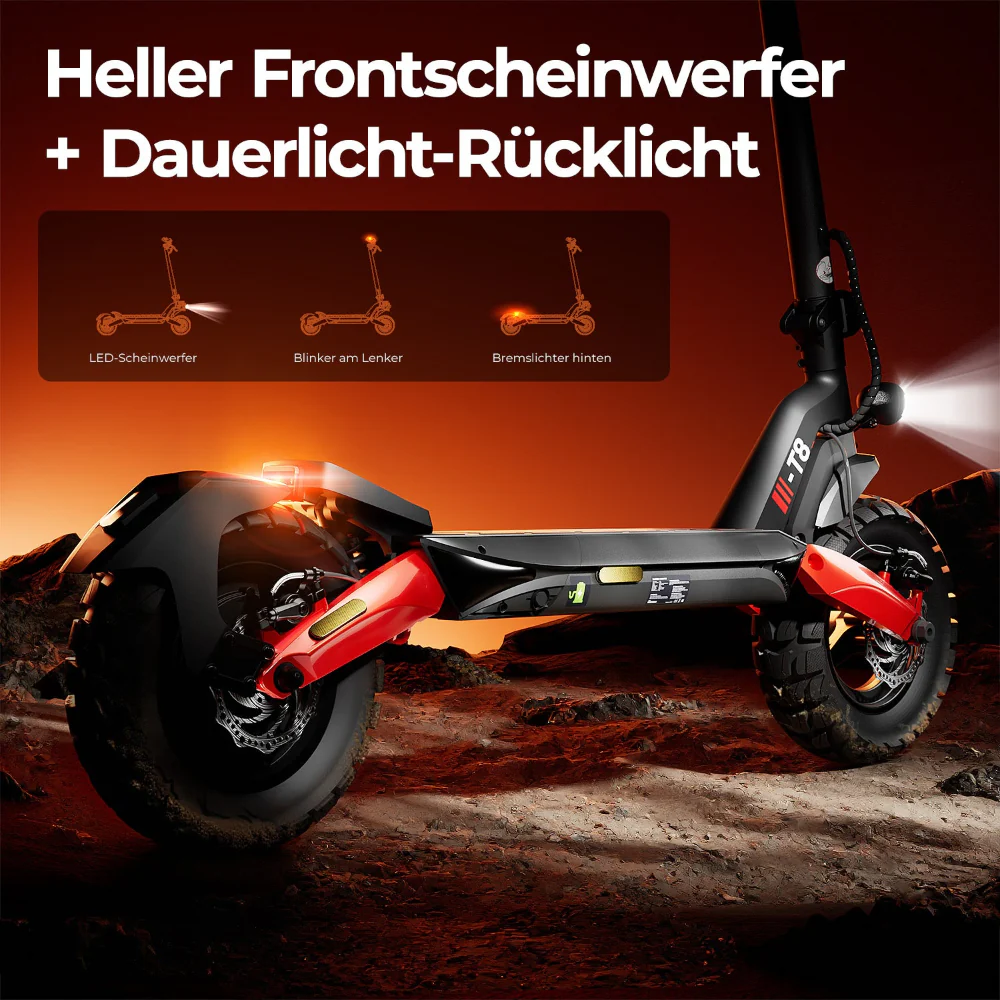 iScooter T8 Offroad E-Scooter Mit Straßenzulassung (ABE/eKFV) - Image 10