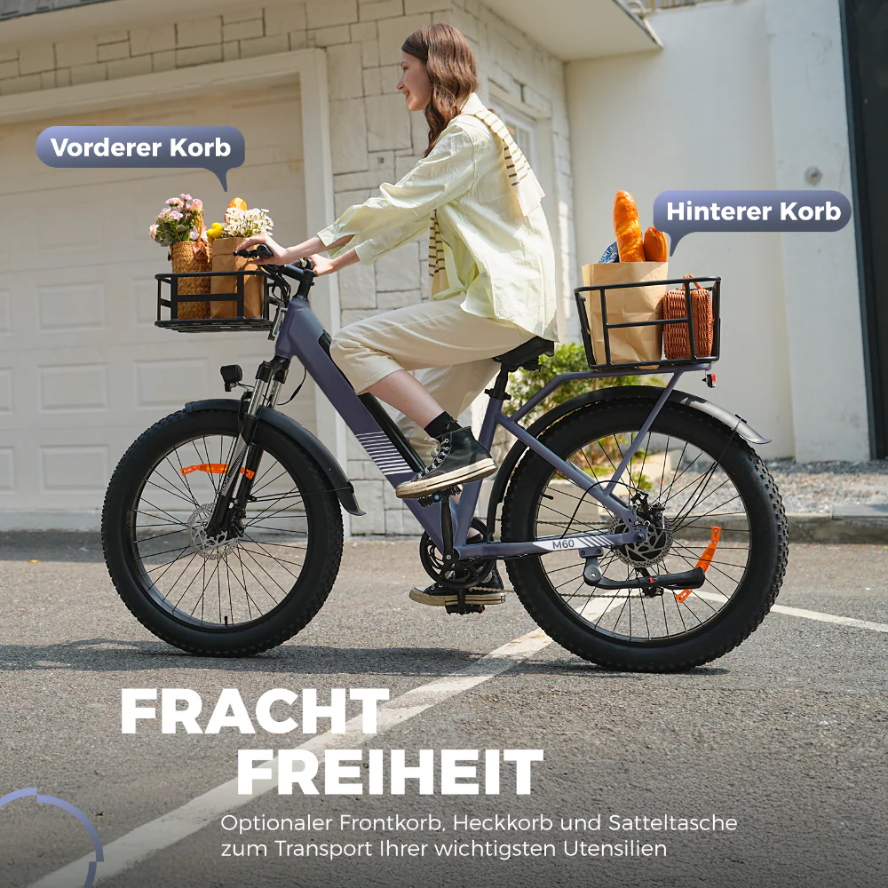 M60 Fat Tire Trekking E-Bike - Image 11