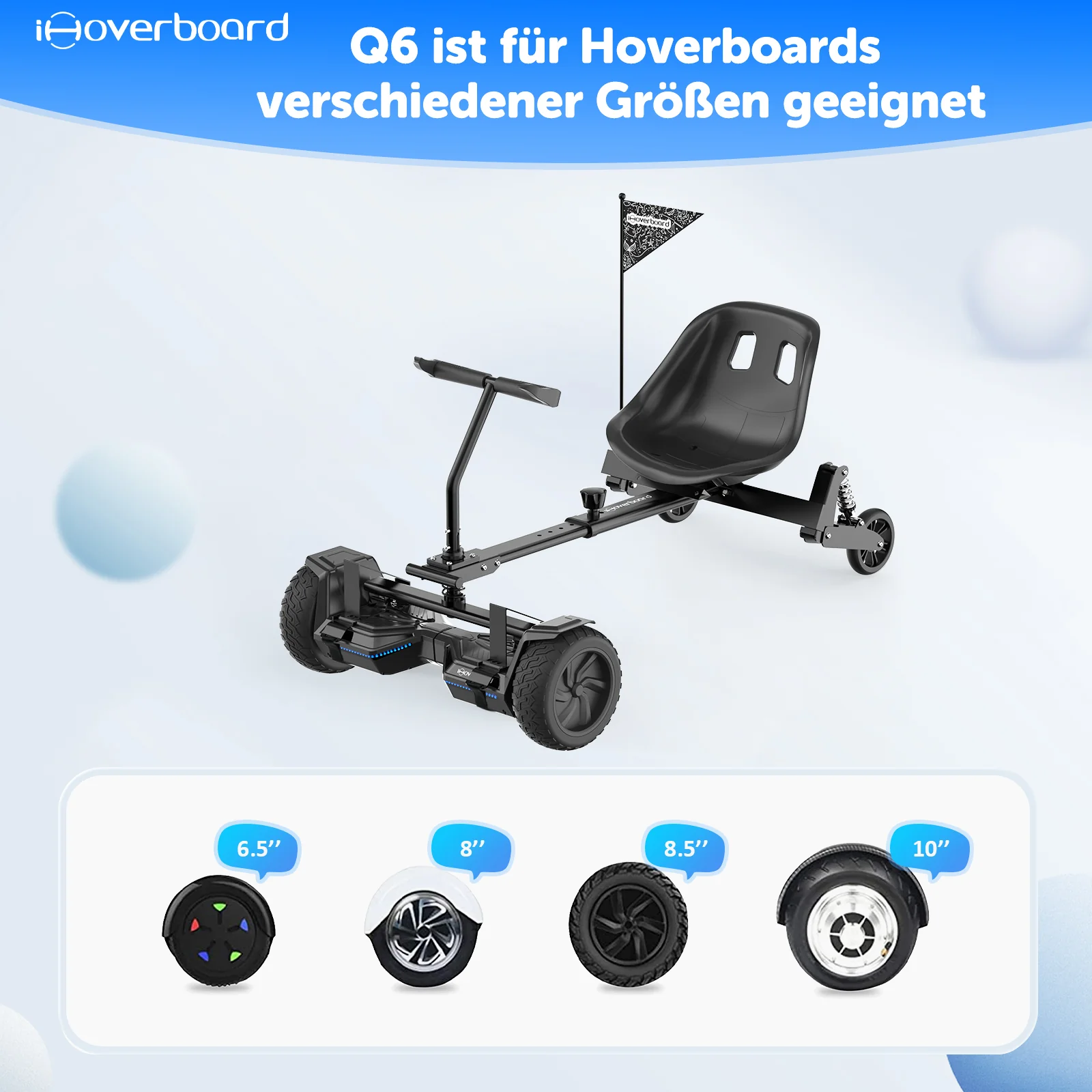 Q6 Hoverboard Sitz(NICHT kompatibel mit H1 Hoverboard) - Image 4