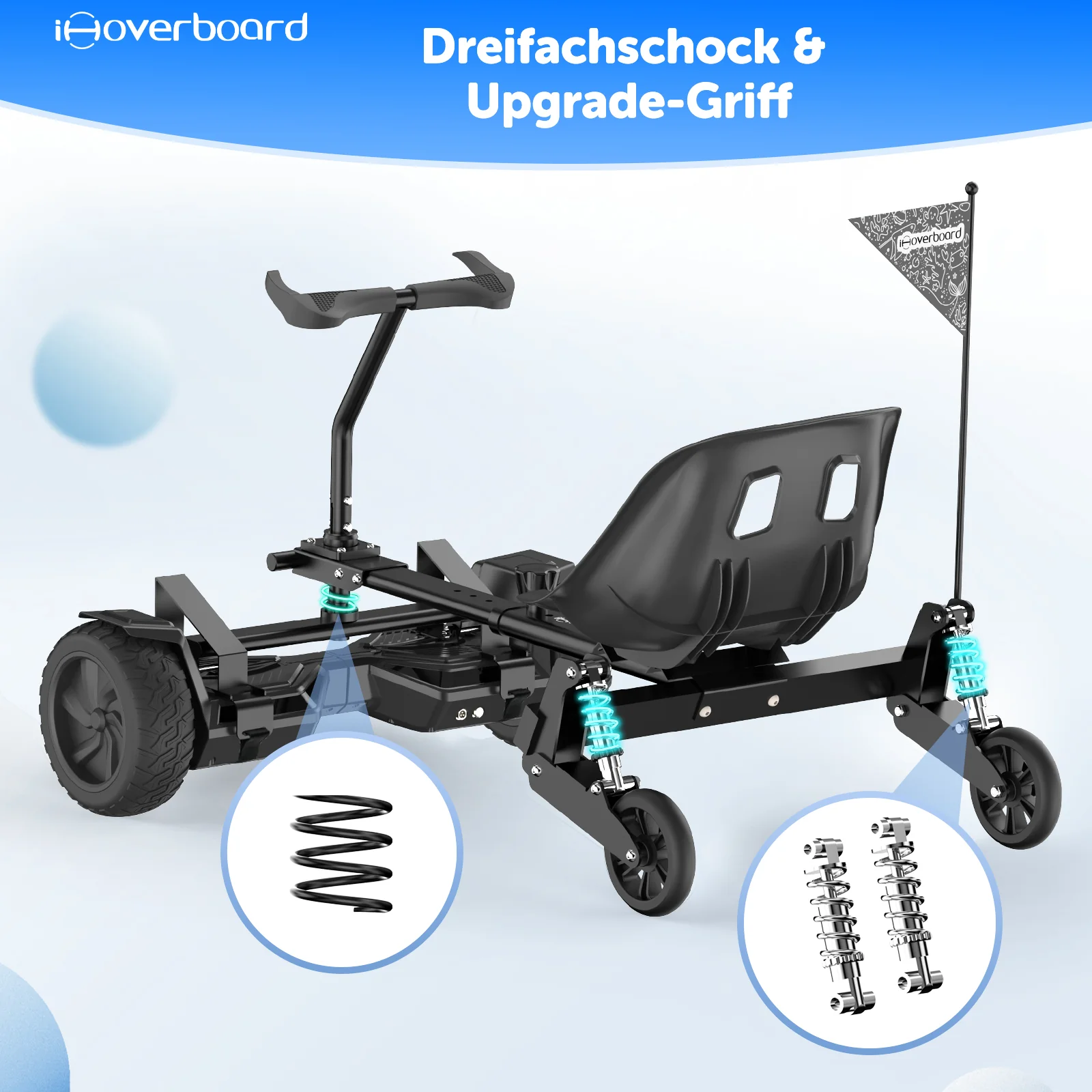 Q6 Hoverboard Sitz(NICHT kompatibel mit H1 Hoverboard) - Image 7