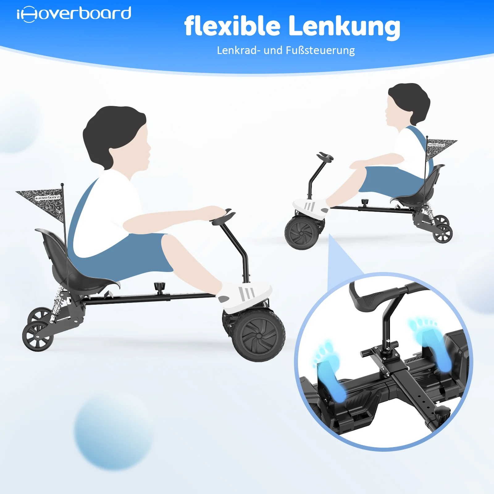 Q6 Hoverboard Sitz(NICHT kompatibel mit H1 Hoverboard) - Image 9