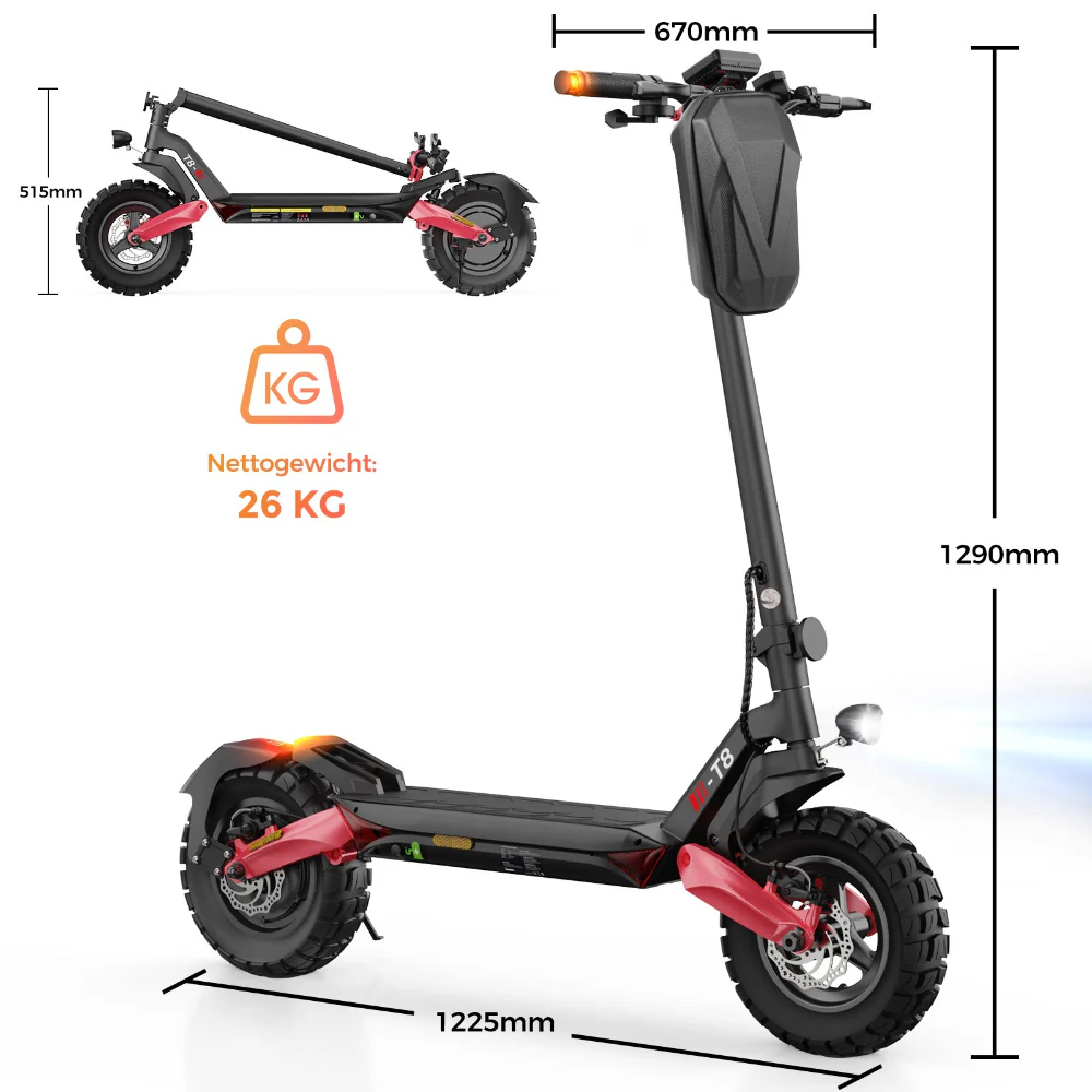 iScooter T8 Offroad E-Scooter Mit Straßenzulassung (ABE/eKFV) - Image 12