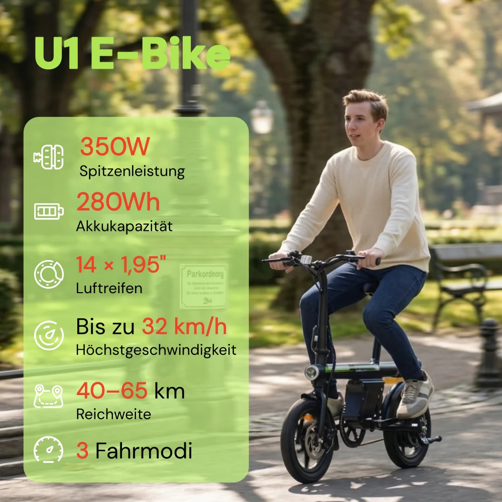 U1 / EB1S Kompaktes E-Bike Faltbar - Image 19