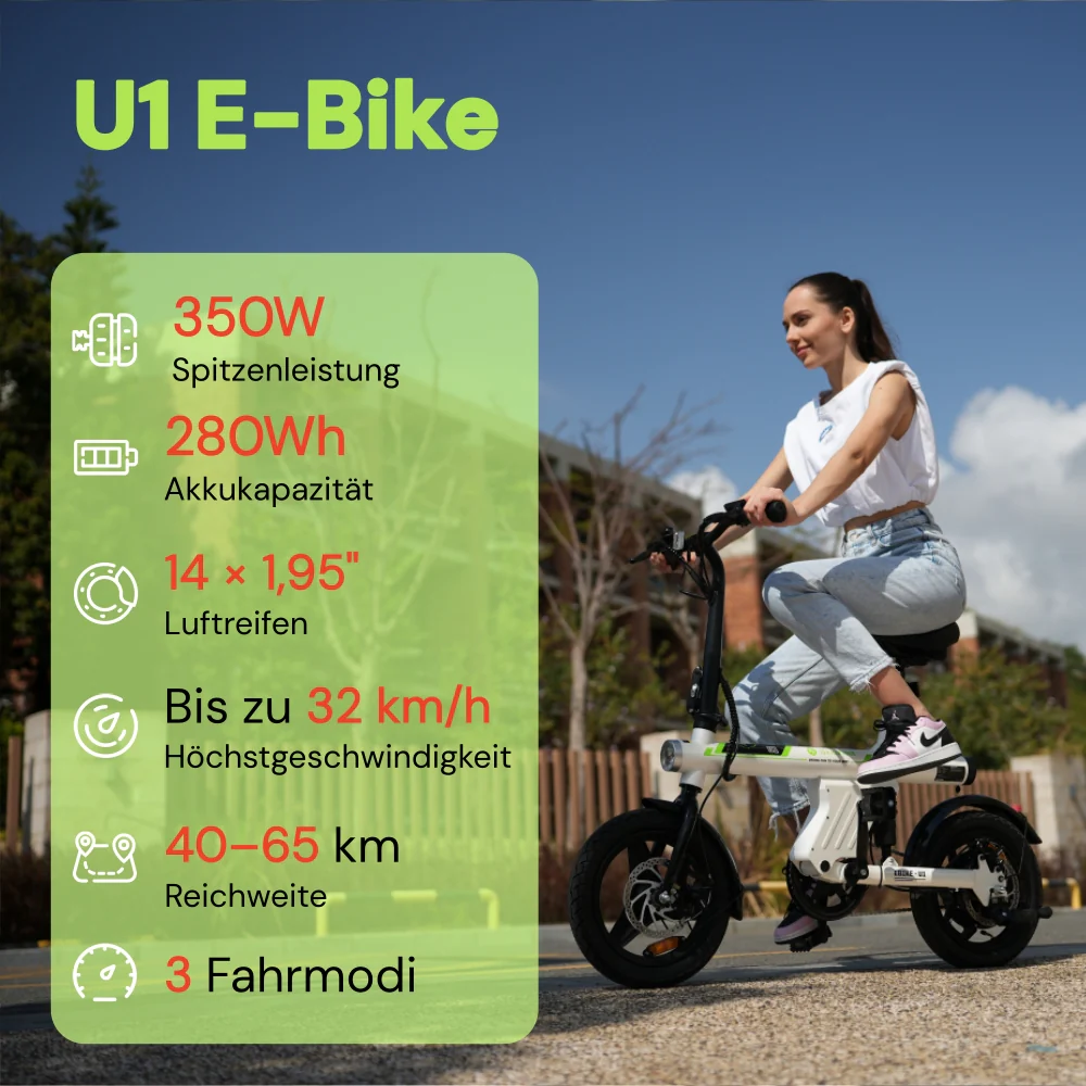 U1 / EB1S Kompaktes E-Bike Faltbar - Image 20