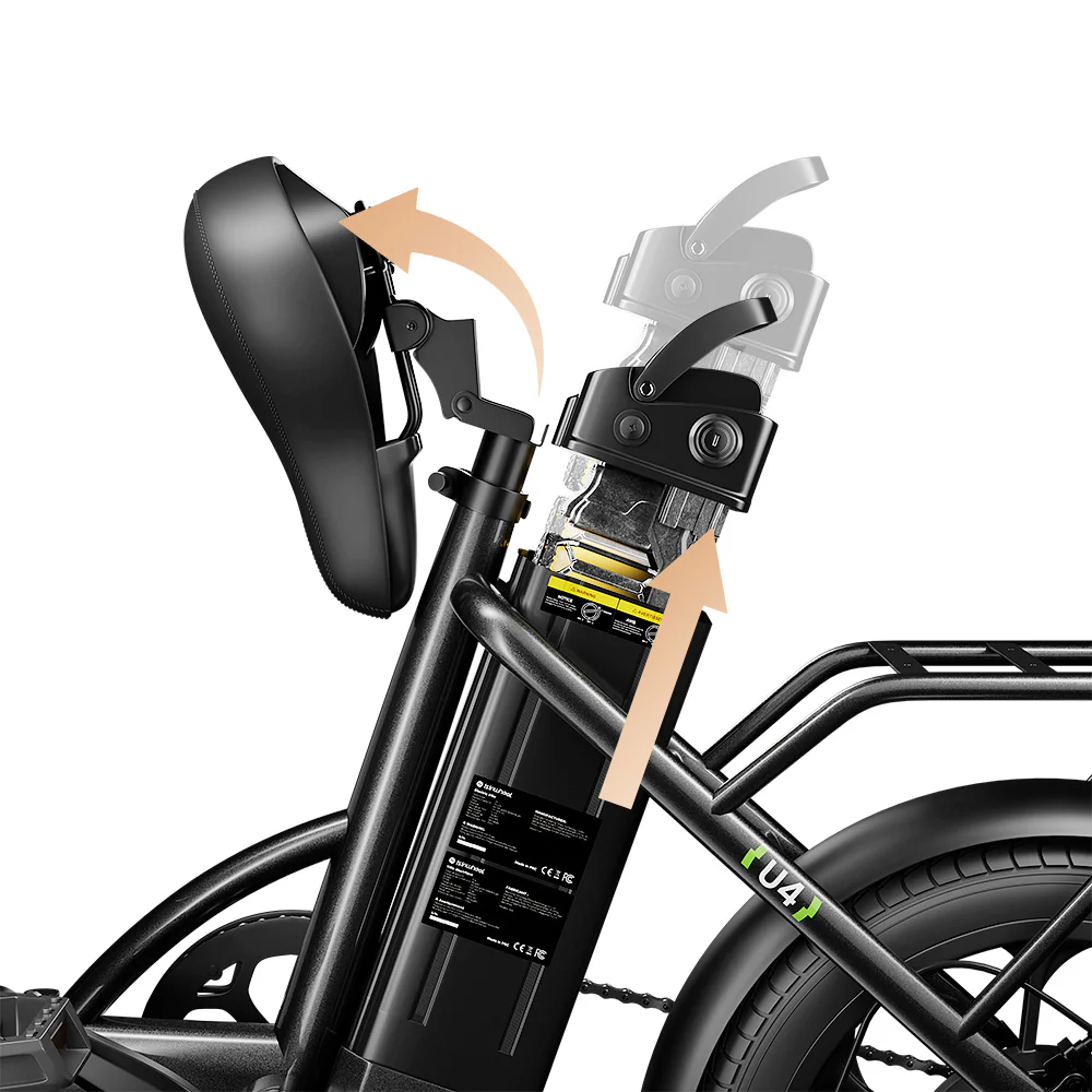 U4 Tiefeinsteiger Falt-E-Bike mit Komfortrahmen - Image 4